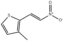 (E)-3-甲基-2-(2-硝基乙烯基)噻吩 结构式