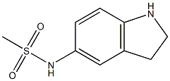 N-(2,3-Dihydro-1H-indol-5-yl)-MethanesulfonaMide 结构式