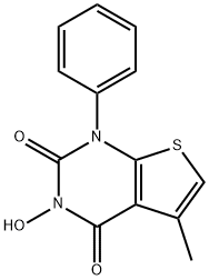 3-hydroxy-5-Methyl-1-phenylthieno[2,3-d]pyriMidine-2,4(1H,3H)-dione 结构式