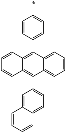 9-(2-萘基)-10-(4-溴苯基)蒽 结构式