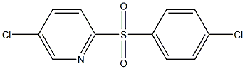 5-氯-2-(4-氯苯磺酰基)吡啶 结构式