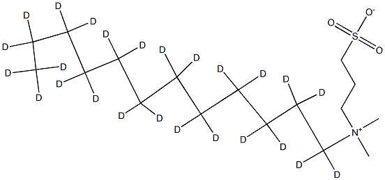 N-Dodecyl-d25-N,N-diMethyl-3-aMMonio-1-propanesulfonate 结构式