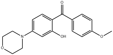 (2-羟基-4-吗啉代苯基)(4-甲氧基苯基)甲酮 结构式