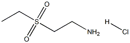 2-(ETHYLSULFONYL)ETHANAMINE HCL 结构式