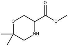 6,6-二甲基-3-吗啉羧酸甲酯 结构式