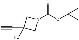 1-BOC-3-乙炔基-3-羟基氮杂环庚烷 结构式