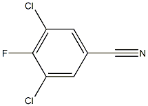 3,5-二氯-4-氟苯腈 结构式