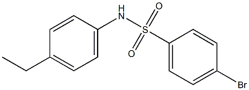 4-溴-N-(4-乙基苯)苯磺酰胺,97% 结构式