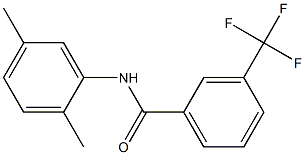N-(2,5-二甲基苯)-3-(三氟甲基)苯甲酰胺 结构式