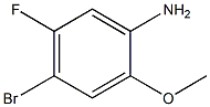 2-甲氧基-4-溴-5-氟苯胺 结构式