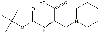 BOC-3-(1-PIPERIDINYL)-L-ALANINE 结构式