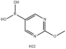 (2-甲氧基嘧啶-5-基)硼酸盐酸盐 结构式