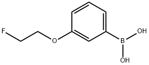 3-(2-Fluoroethoxy)phenylboronic acid 结构式