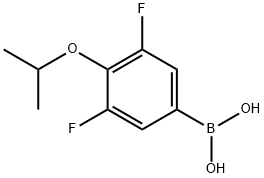 3,5-二氟-4-异丙氧基苯硼酸 结构式