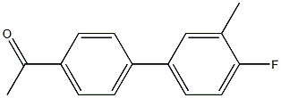 1-[4-(4-fluoro-3-methylphenyl)phenyl]ethanone 结构式