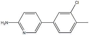 5-(3-Chloro-4-methylphenyl)pyridin-2-amine 结构式