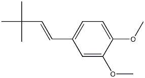 4-[(1E)-3,3-Dimethylbut-1-en-1-yl]-1,2-dimethoxybenzene 结构式