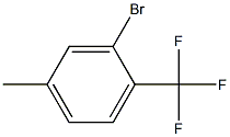 3-溴-4-三氟甲基甲苯 结构式
