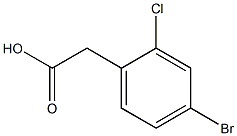 4-溴-2-氯苯乙酸 结构式