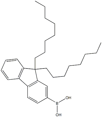 9,9-二辛基-2-芴硼酸 结构式