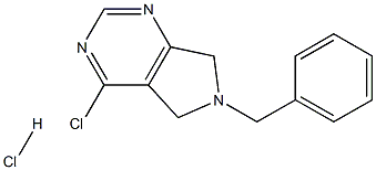 6-benzyl-4-chloro-6,7-dihydro-5H-pyrrolo[3,4-d]pyriMidine hydrochloride 结构式