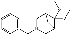 3-benzyl-6,6-diMethoxy-3-azabicyclo[3.1.1]heptane 结构式