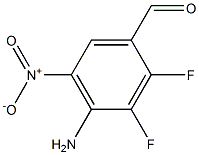 4-aMino-2,3-difluoro-5-nitrobenzaldehyde 结构式