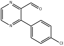 3-(4-Chloro-phenyl)-pyrazine-2-carbaldehyde 结构式