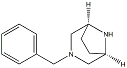 (1R,5S)-3-benzyl-3,8-diazabicyclo[3.2.1]octane 结构式