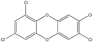 1,3,7,8-Tetrachlorodibenzo-p-dioxin 50 μg/mL in Toluene 结构式