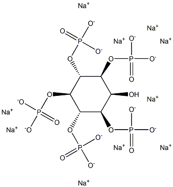 D-myo-Inositol-1,3,4,5,6-pentaphosphate (sodium salt) 结构式