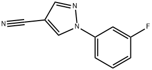 1-(3-fluorophenyl)-1H-pyrazole-4-carbonitrile 结构式
