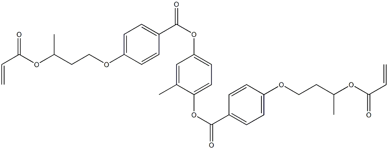 1,4-Bis[4-(3-acryloyloxybutyloxy)benzoyloxy]-2-methylbenzene 结构式