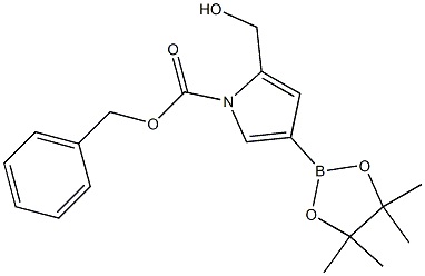 benzyl 2-(hydroxyMethyl)-4-(4,4,5,5-tetraMethyl-1,3,2-dioxaborolan-2-yl)-1H-pyrrole-1-carboxylate 结构式