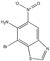 7-BroMo-5-nitro-benzothiazol-6-ylaMine 结构式