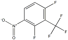 2,6-二氟-3-硝基三氟甲苯 结构式
