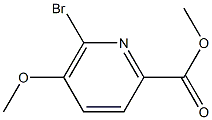 6-BroMo-5-Methoxy-pyridine-2-carboxylic acid Methyl ester 结构式