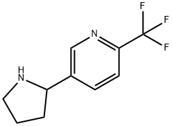 5-(吡咯烷-2-基)-2-(三氟甲基)吡啶 结构式