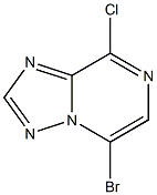 5-溴-8-氯-[1,2,4]三唑并[1,5-A]吡嗪 结构式