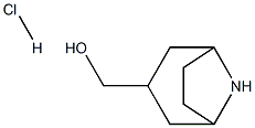 外-8-氮杂双环[3.2.1]辛-3-基甲醇盐酸盐 结构式