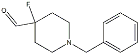 1-benzyl-4-fluoropiperidine-4-carbaldehyde 结构式