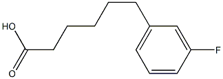 6-(3-fluorophenyl)hexanoic acid 结构式