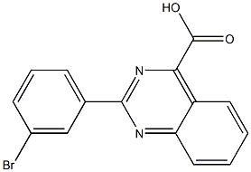 2-(3-BroMophenyl)quinazoline-4-carboxylic acid 结构式