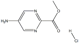 5-氨基嘧啶-2-羧酸甲酯盐酸盐 结构式