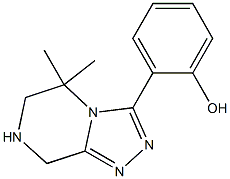 2-(5,5-DiMethyl-5,6,7,8-tetrahydro-[1,2,4]triazolo[4,3-a]pyrazin-3-yl)-phenol 结构式
