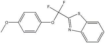 2-(Difluoro(4-Methoxyphenoxy)Methyl)benzo[d]thiazole 结构式