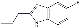 5-Fluoro-2-propyl-1H-indole 结构式