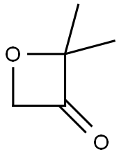 2,2-二甲基噁丁环烷-3-酮 结构式