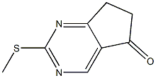 2-(Methylthio)-6,7-dihydro-5H-cyclopenta[d]pyriMidin-5-one 结构式