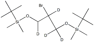 2-BroMo-1,3-bis(tert-butyldiMethylsilyloxy)propane-d4 结构式